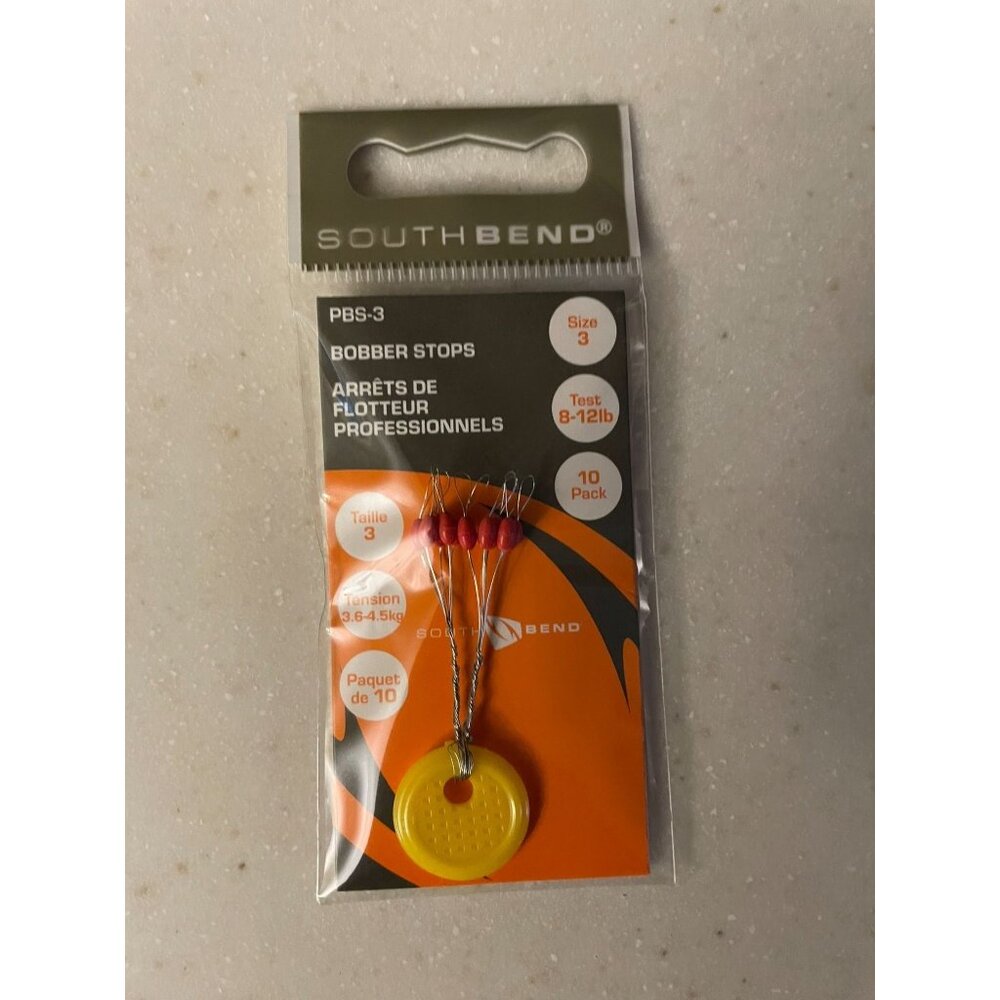 South Bend Professional Bobber Stops Fishing Accessory Size 3 8-12 lb. Test